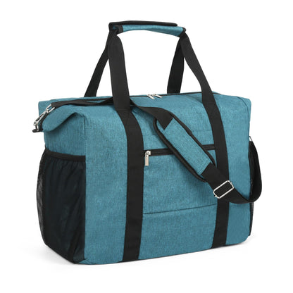 Optima Premium Travel Duffel Bag - Foldable, Waterproof, Blue