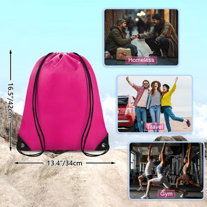 Optima Premium Drawstring Backpack - 42 Pcs, 14 Vibrant Colors