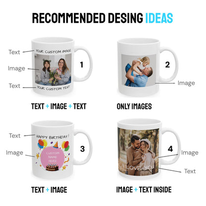 Optima Personalized Coffee Mug - Custom Photo Ceramic Design