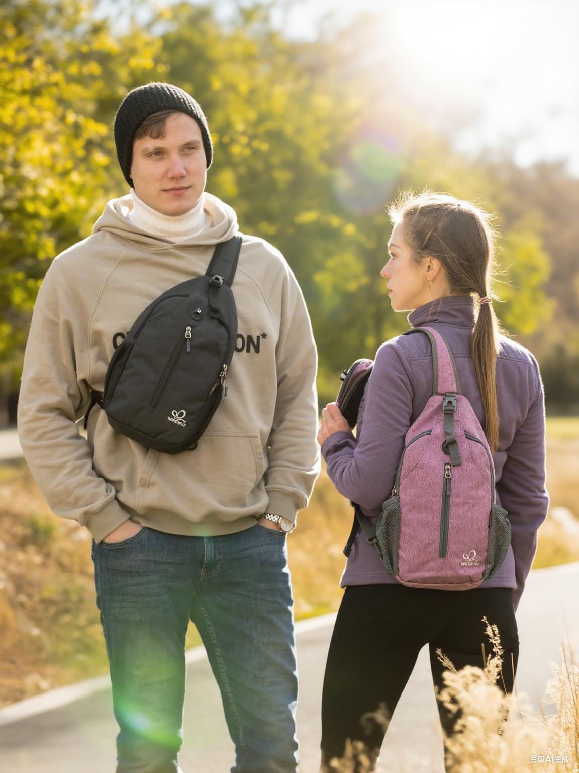 Optima Premium Crossbody Sling Backpack - Travel & Hiking Ready