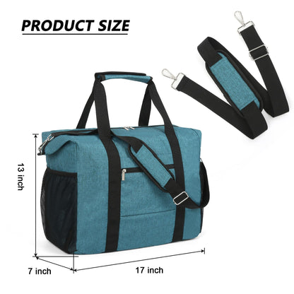 Optima Premium Travel Duffel Bag - Foldable, Waterproof, Blue