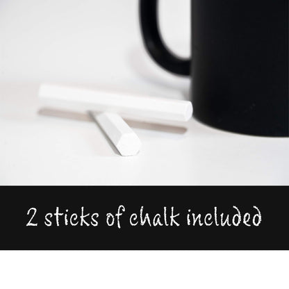 Optima Personalized Ceramic Coffee Mug - Chalkboard Design Included