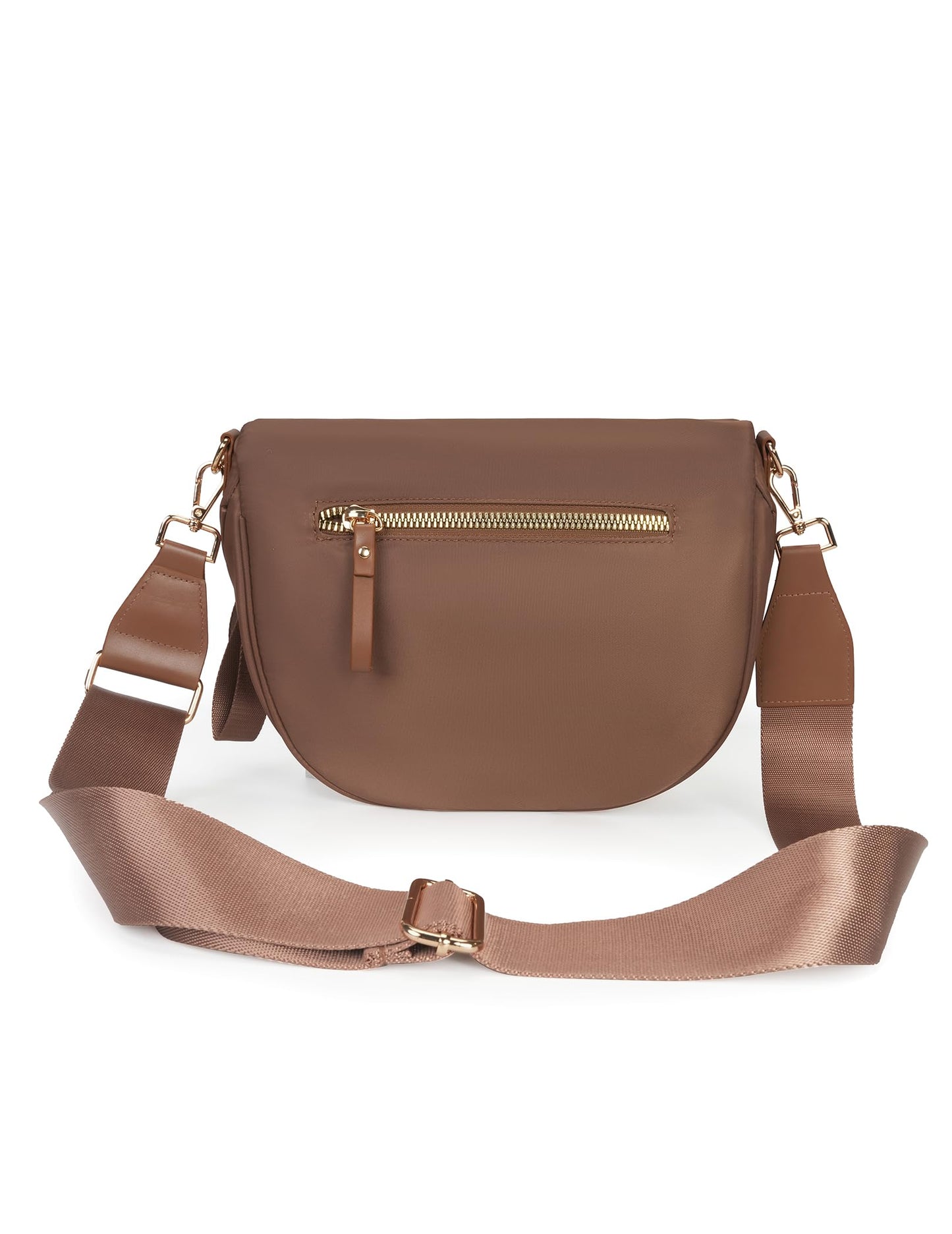 Optima Premium Nylon Crossbody Bum Bag - 12x9.8x3 inches, Beige