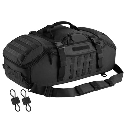 Optima Tactical 65L Duffle Bag - 3-in-1 Backpack for Outdoor Use