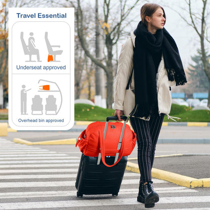 Optima Premium Travel Duffel Bag - Large Puffer Gym Tote with Wet Pocket