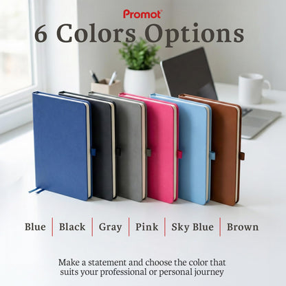 Optima Premium A5 Personalized Journal - PU Leather, 192 Pages