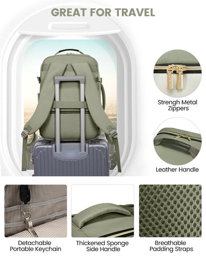 Optima Travel Backpack - Large Khaki Green Essentials Bag