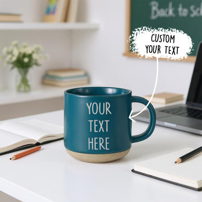 Optima Personalized Ceramic Coffee Mug - 12 oz Customizable Gift