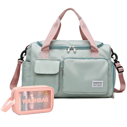 Optima Women's Small Duffle Bag with Shoe Compartment - Travel Ready
