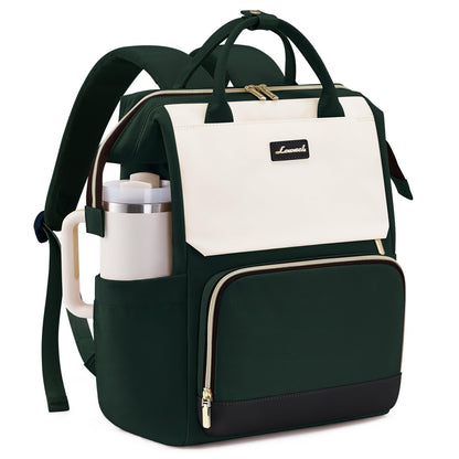 Optima Women's 15.6" Laptop Backpack - Travel-Ready with Tumbler Holder