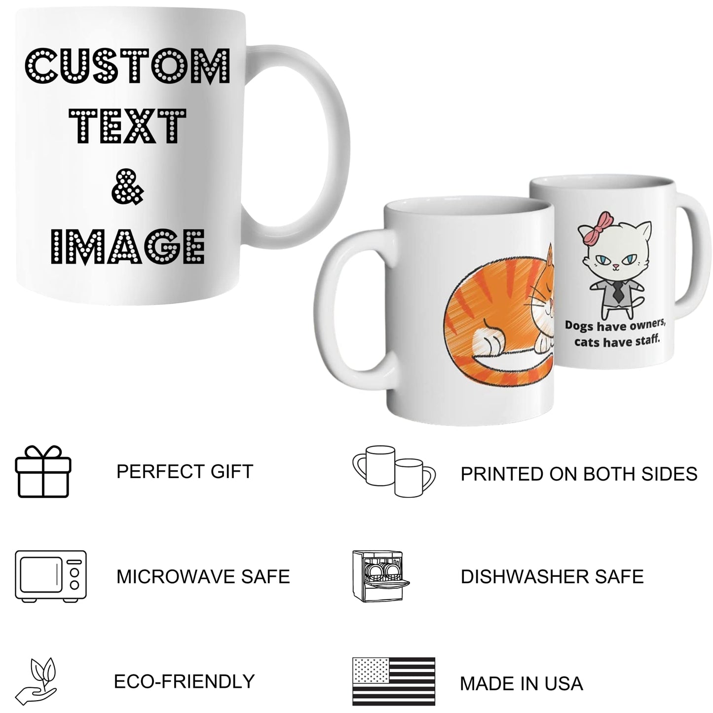 Optima Premium 11 Oz Custom Photo Mug - Personalized Dual-Sided Design