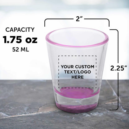 Optima Custom 1.75 oz Shot Glasses - Set of 100 for Events