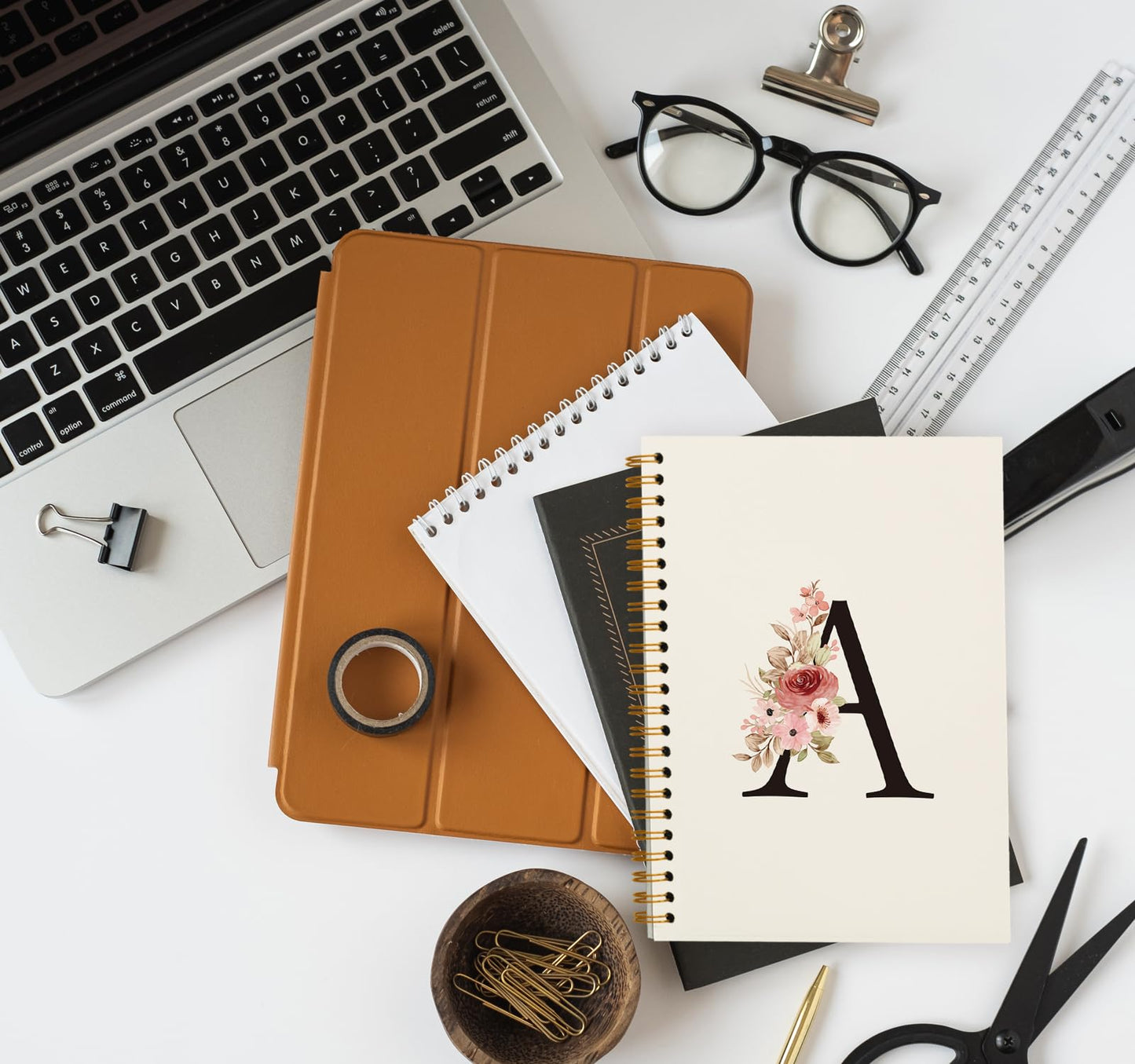 Optima Personalized Hardcover Spiral Notebook - 5.5 x 8.3