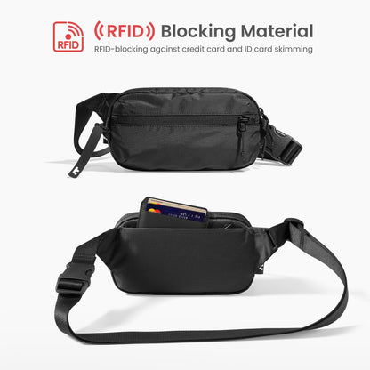 Optima Minimalist Sling Bag - 1.5L, RFID Blocking, Water-Resistant