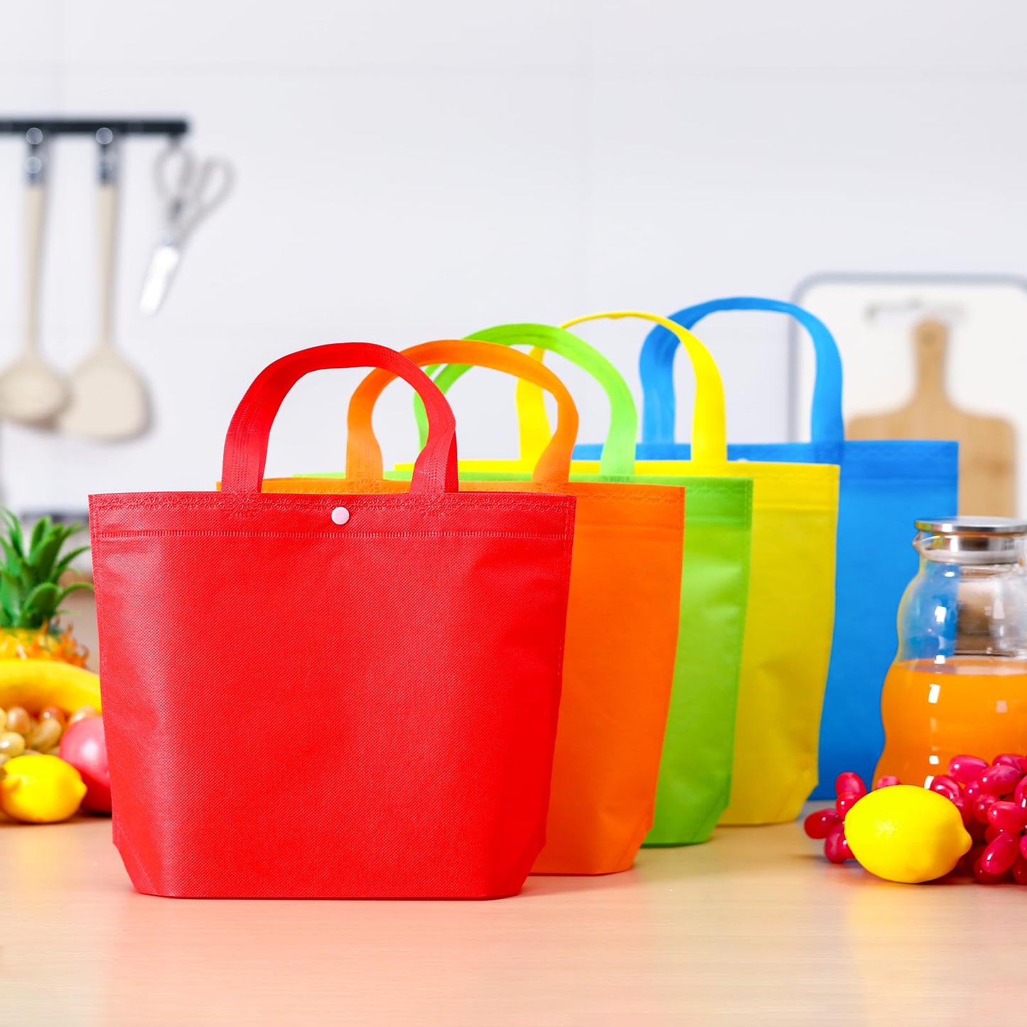 Optima Premium Reusable Tote Bag - 150 Pcs, Non-Woven, Multicolor