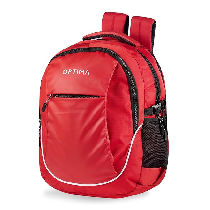 Optima spacious laptop backpack, college bag, travel bag for men and women,28Litre Bag With Bottle Combo