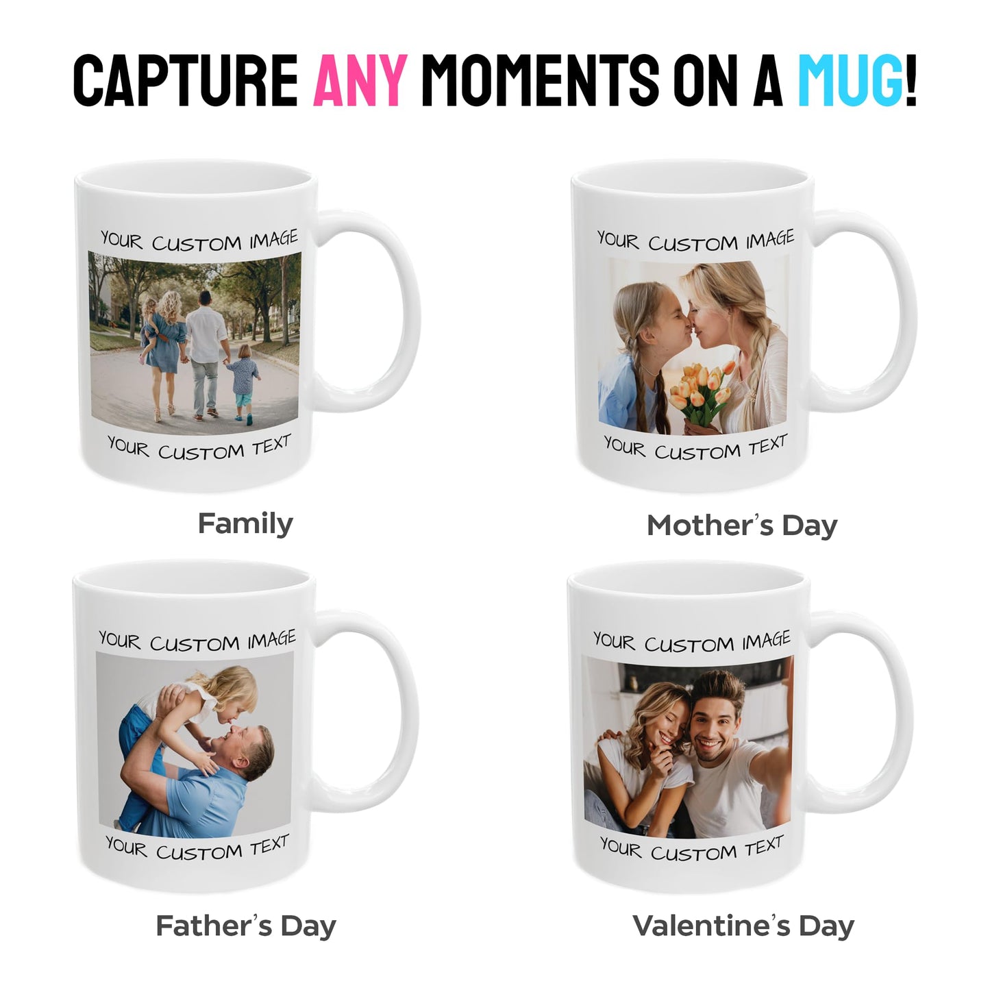 Optima Personalized Coffee Mug - Custom Photo Ceramic Design