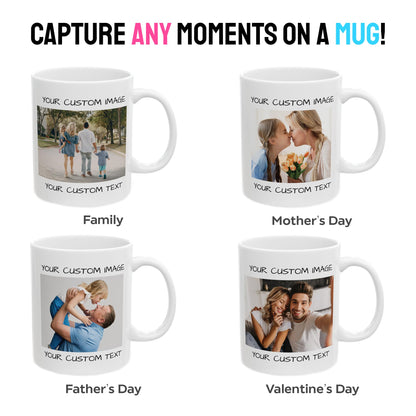 Optima Personalized Coffee Mug - Custom Photo Ceramic Design