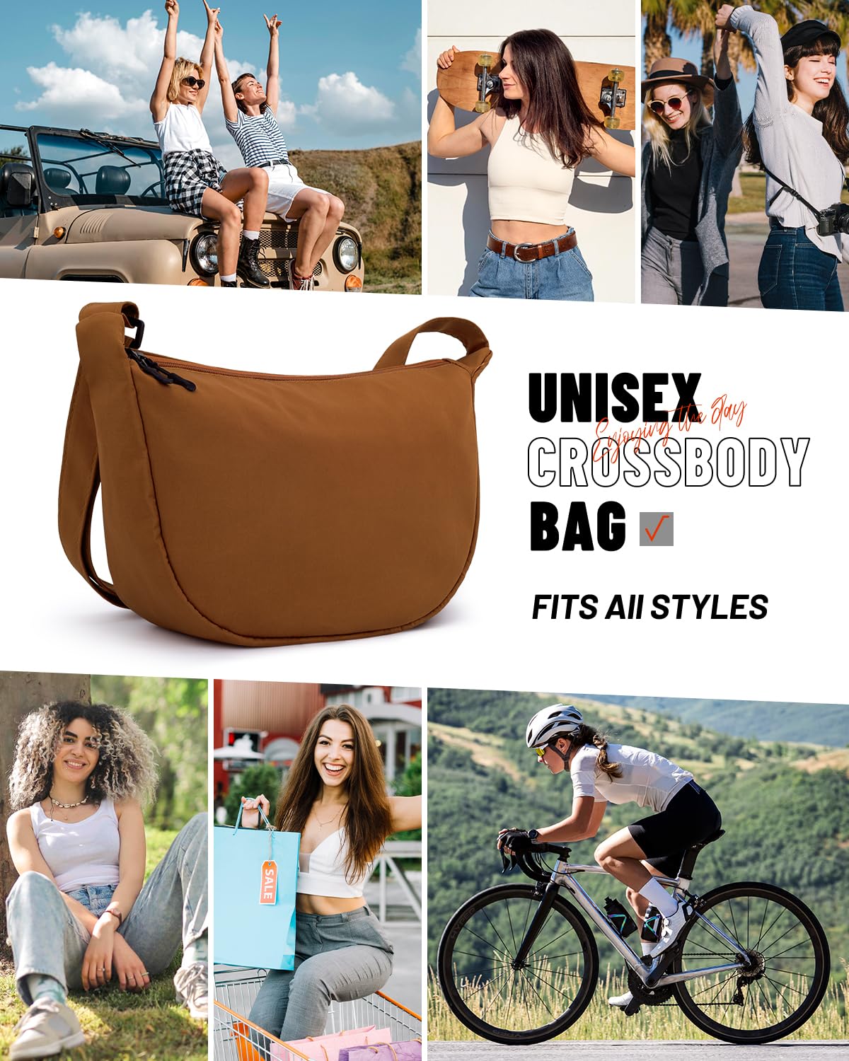 Optima Lightweight Nylon Fanny Pack - Adjustable Crossbody Bag