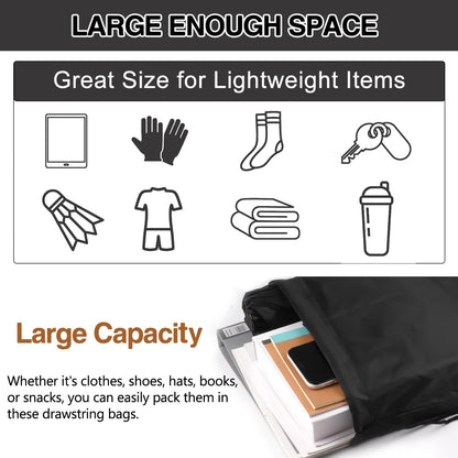 Optima COIDEA 20 Drawstring Backpack (Black), Black, Medium, Classi