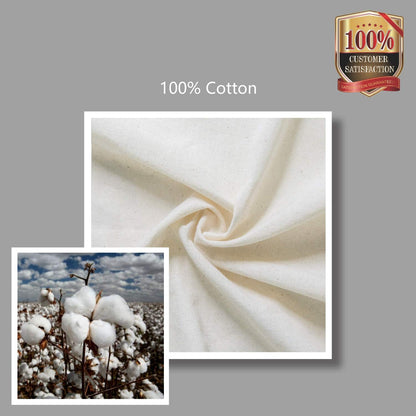 Optima Premium 24-Pack Cotton Tote Bags - 16"x15" Reusable