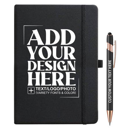 Optima Custom A5 Notebook with Pen - 192 Pages for Daily Use