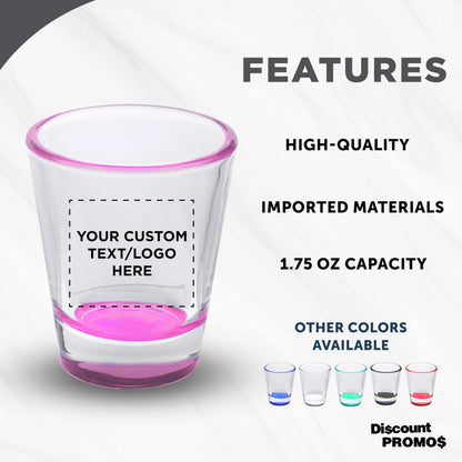 Optima Custom 1.75 oz Shot Glasses - Set of 100 for Events