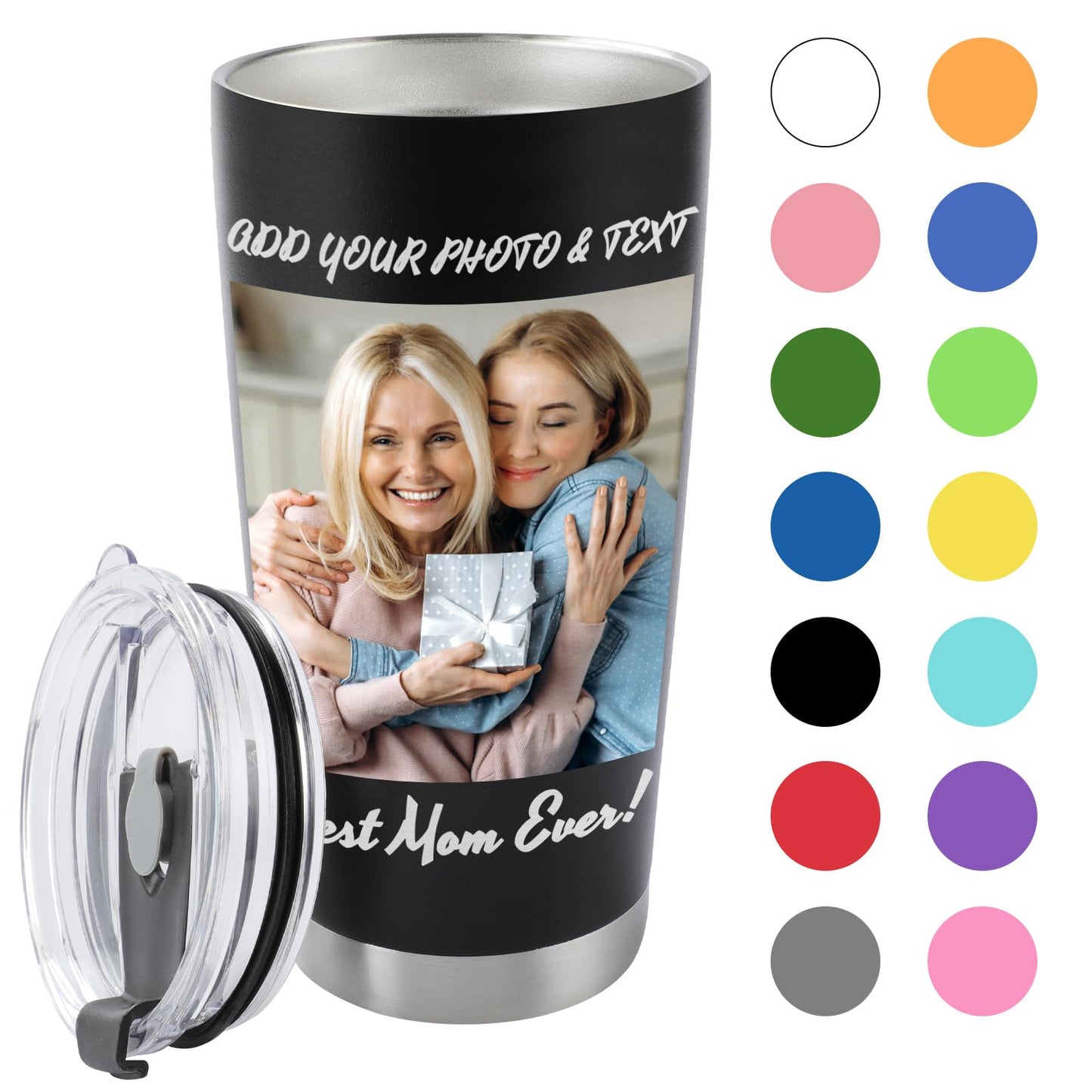 Optima Personalized 20oz Stainless Steel Coffee Tumbler - Custom Gift