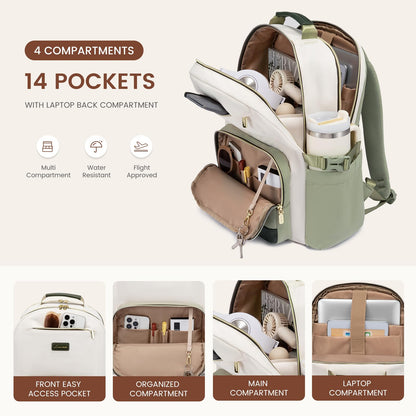 Optima Premium Laptop Backpack - 15.6 Inch, Stylish & Versatile