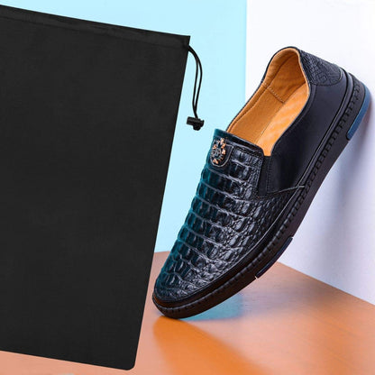 Optima Premium Nylon Drawstring Backpack - 9x12, 12-Pack, Black