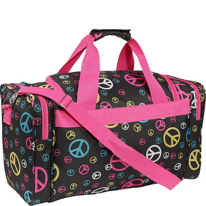 Optima Premium Black Polyester Travel Duffle Bag - Versatile & Durable