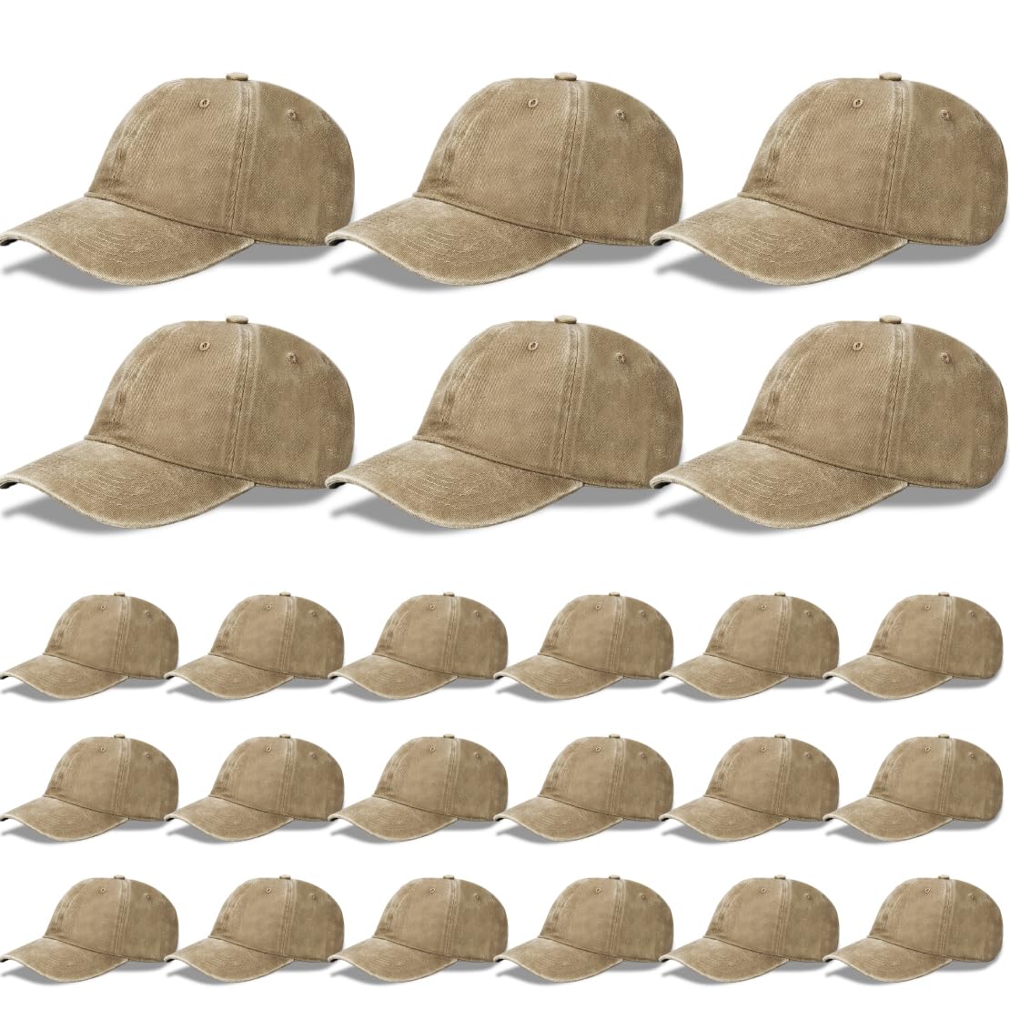 Optima Premium Mesh Trucker Hat - Structured Front Panel, 24 Pack