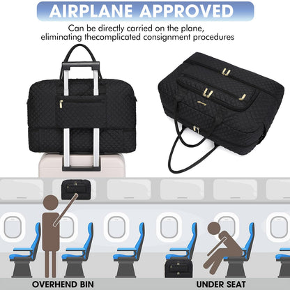 Optima Large Travel Duffle Bag - Weekend Tote with Wet Pocket