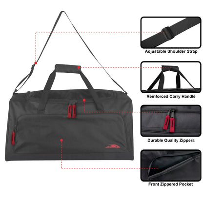 Optima Lightweight Canvas Duffle Bag - Travel & Gym Organizer