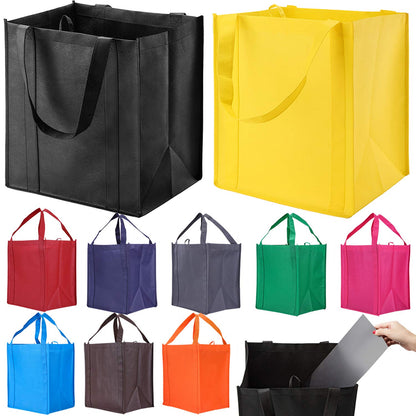 Optima Heavy-Duty Reusable Grocery Tote Bags - 10 Pack, 40 lbs Capacity