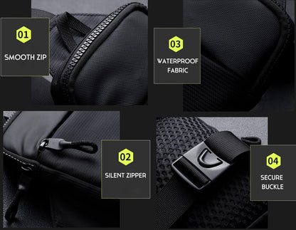 Optima Water-Resistant Sling Bag - Compact Crossbody for Travel & Fitness