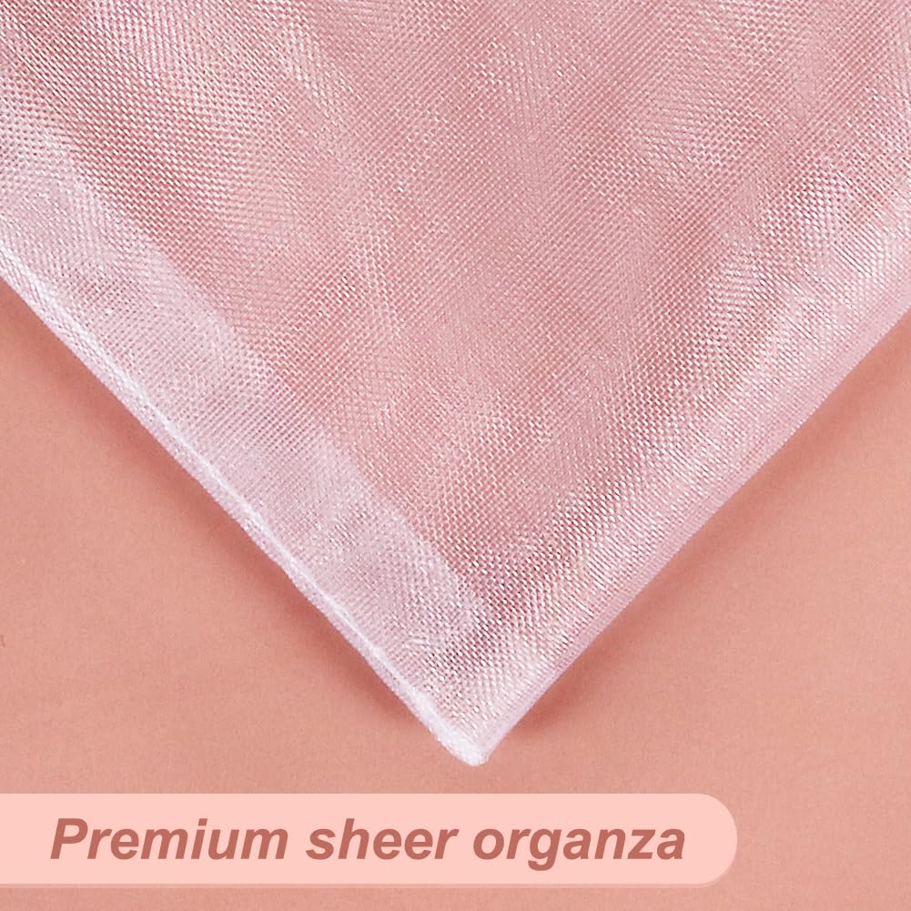 Optima Premium White Organza Drawstring Bags - 4"x6" Wedding Favors