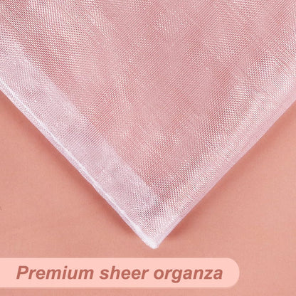 Optima Premium White Organza Drawstring Bags - 4"x6" Wedding Favors