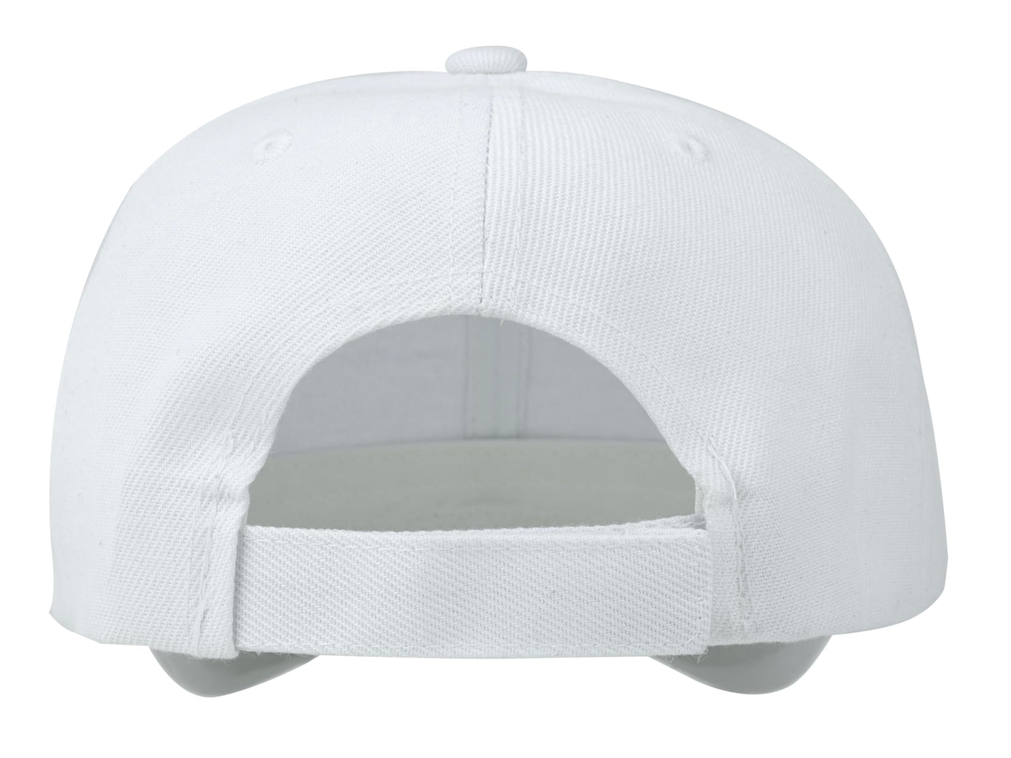 Optima Premium Adjustable Baseball Caps - 12 Pack, White