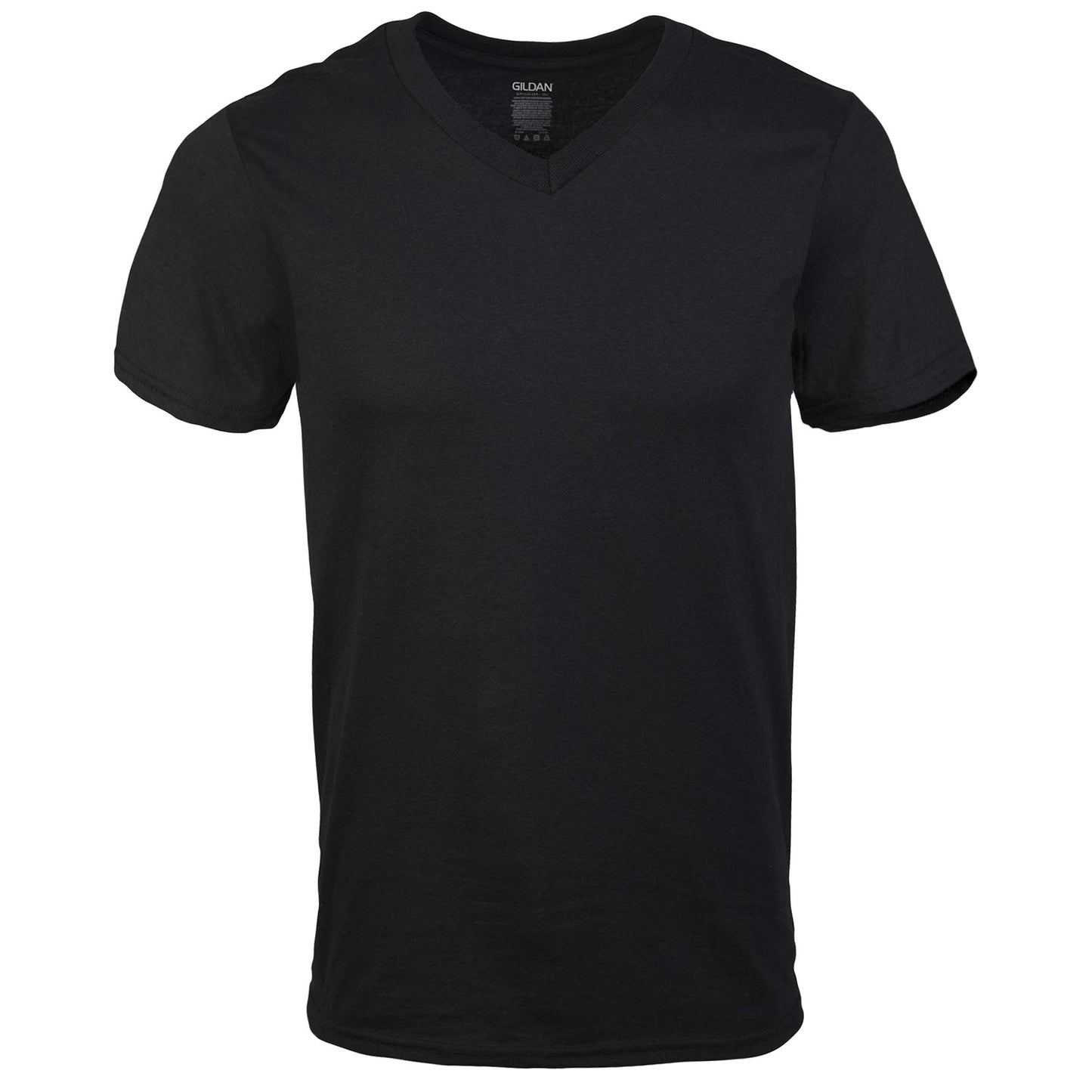 Optima Gildan Men's Assorted V-Neck T-Shirts Multipack, Black (12-p