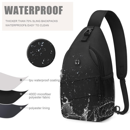 Optima Trendy Sling Backpack - Casual Chest Bag with Convertible Strap