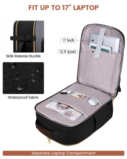 Optima Premium Travel Backpack - Large, Versatile Carry-On Essentials