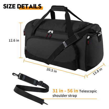 Optima Premium 55L Sports Duffel Bag - Travel Ready & Durable