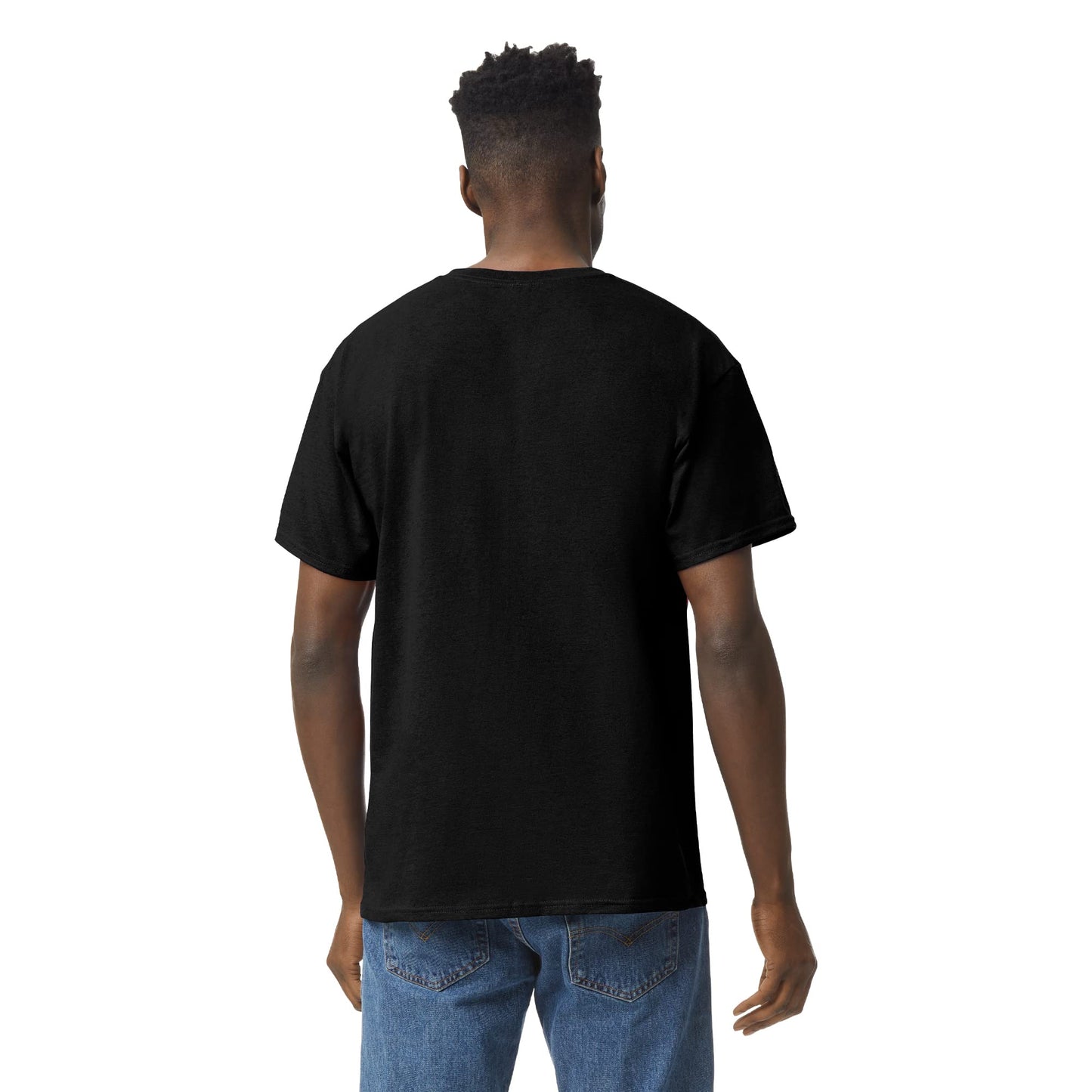 Optima Premium Heavy Cotton T-Shirt Pack - 10 Black Medium Tees