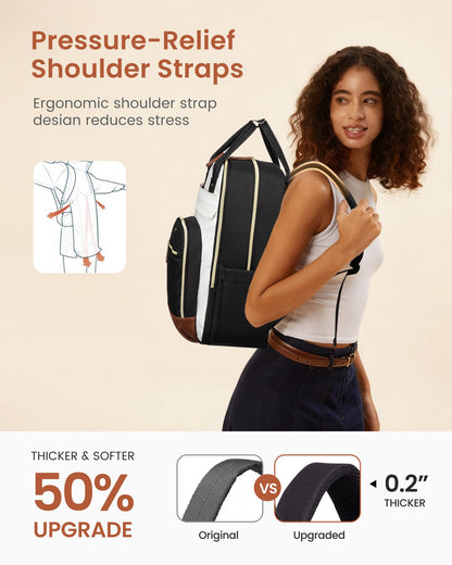 Optima Women's 15.6" Anti-Theft Laptop Backpack - Waterproof Travel Bag