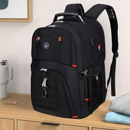 Optima Premium 50L Travel Laptop Backpack - USB Charging, Fits 17''