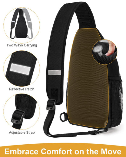 Optima Versatile Crossbody Sling Bag - Medium for Travel & Hiking