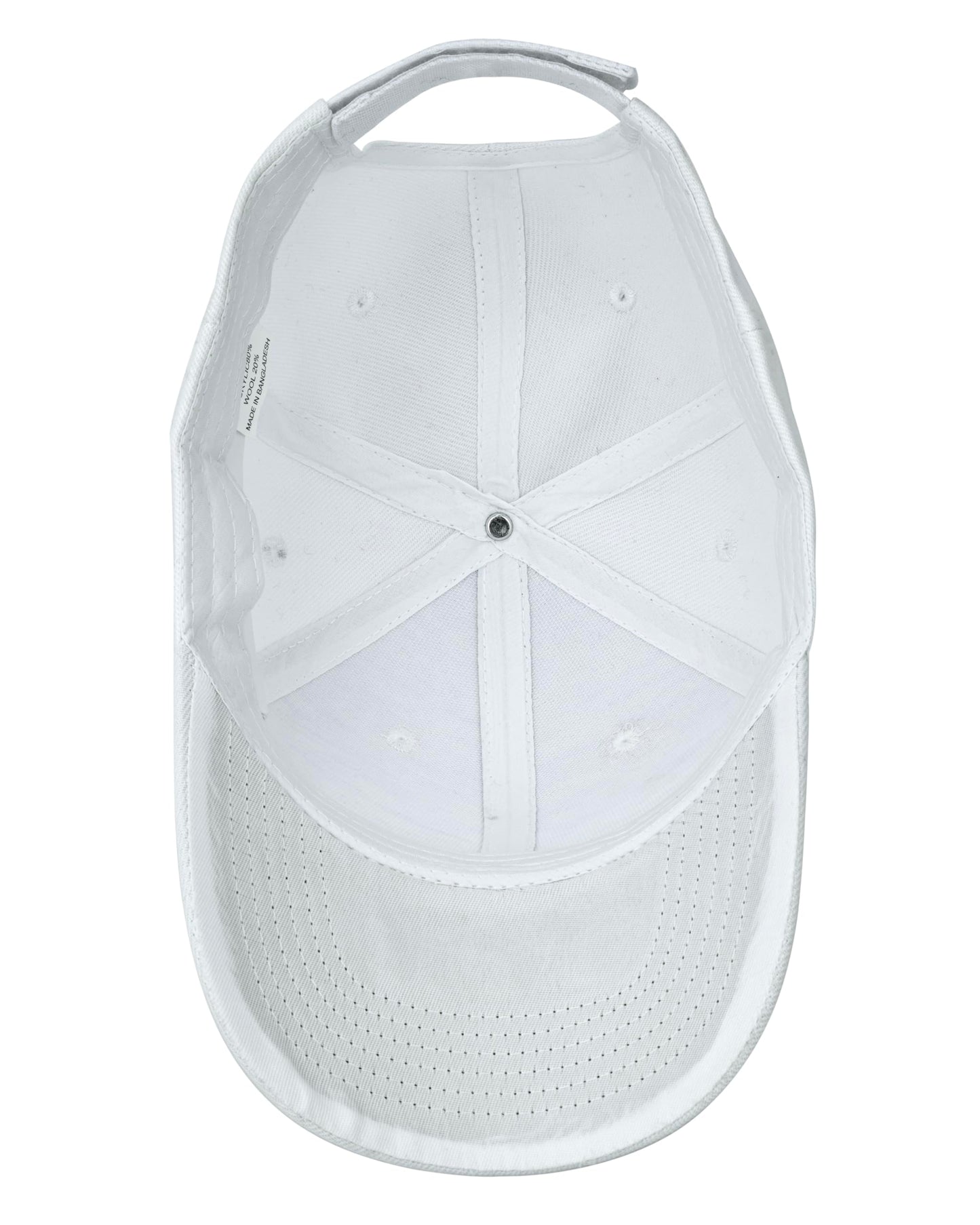Optima Premium Adjustable Baseball Caps - 12 Pack, White