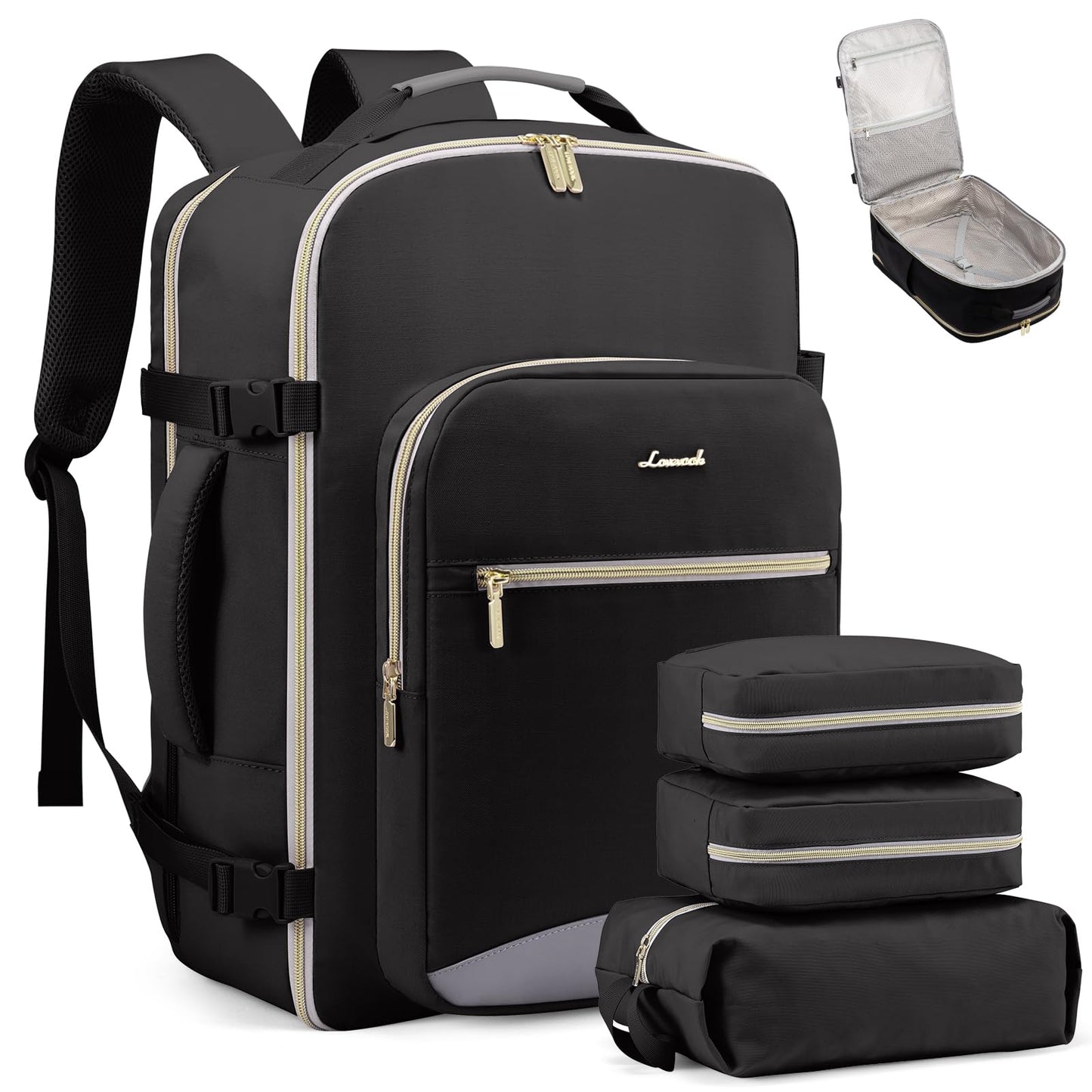 Optima LOVEVOOK Laptop Backpack, Black-2029, 15.6"