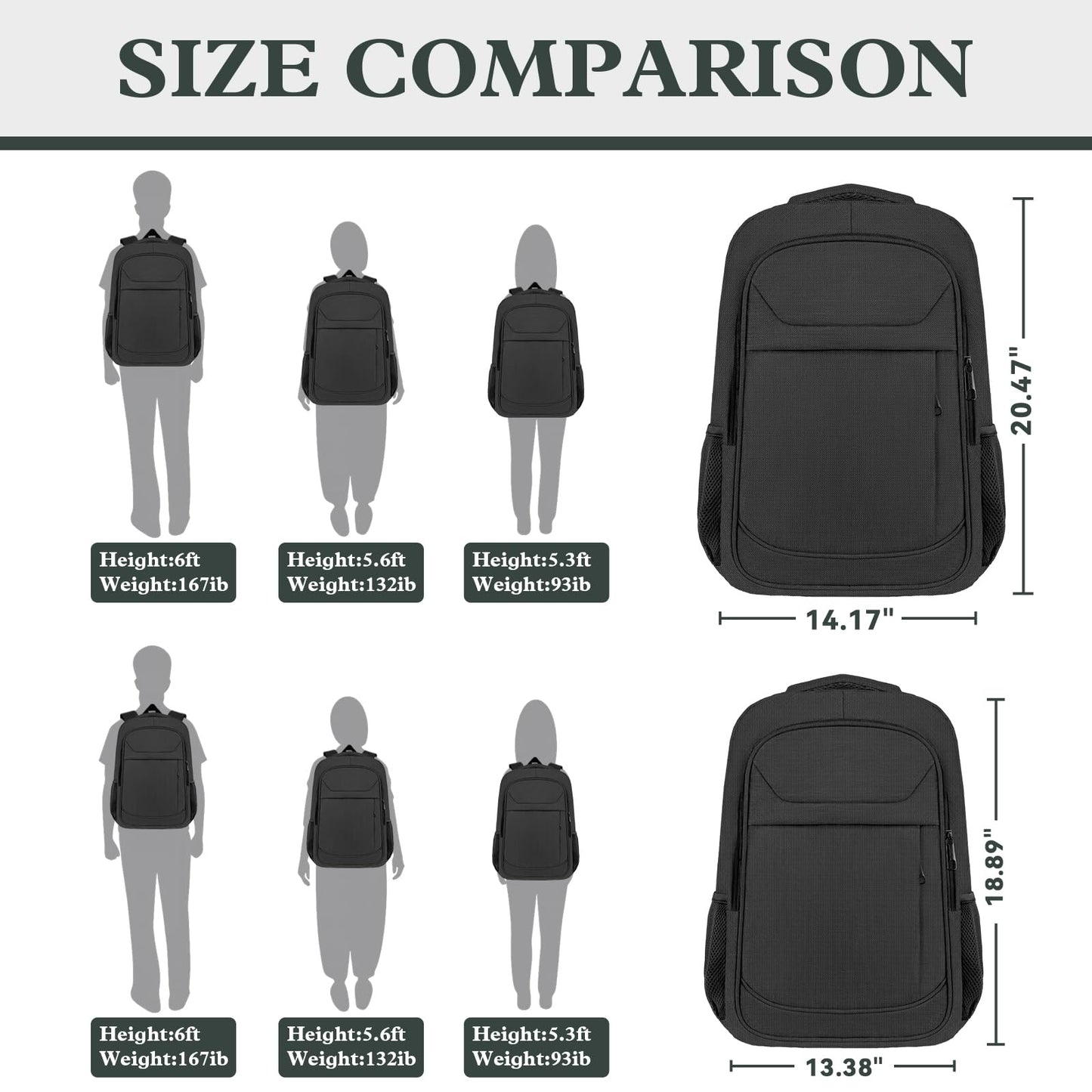 Optima Premium Anti-Theft Travel Laptop Backpack - 17.3 Inch